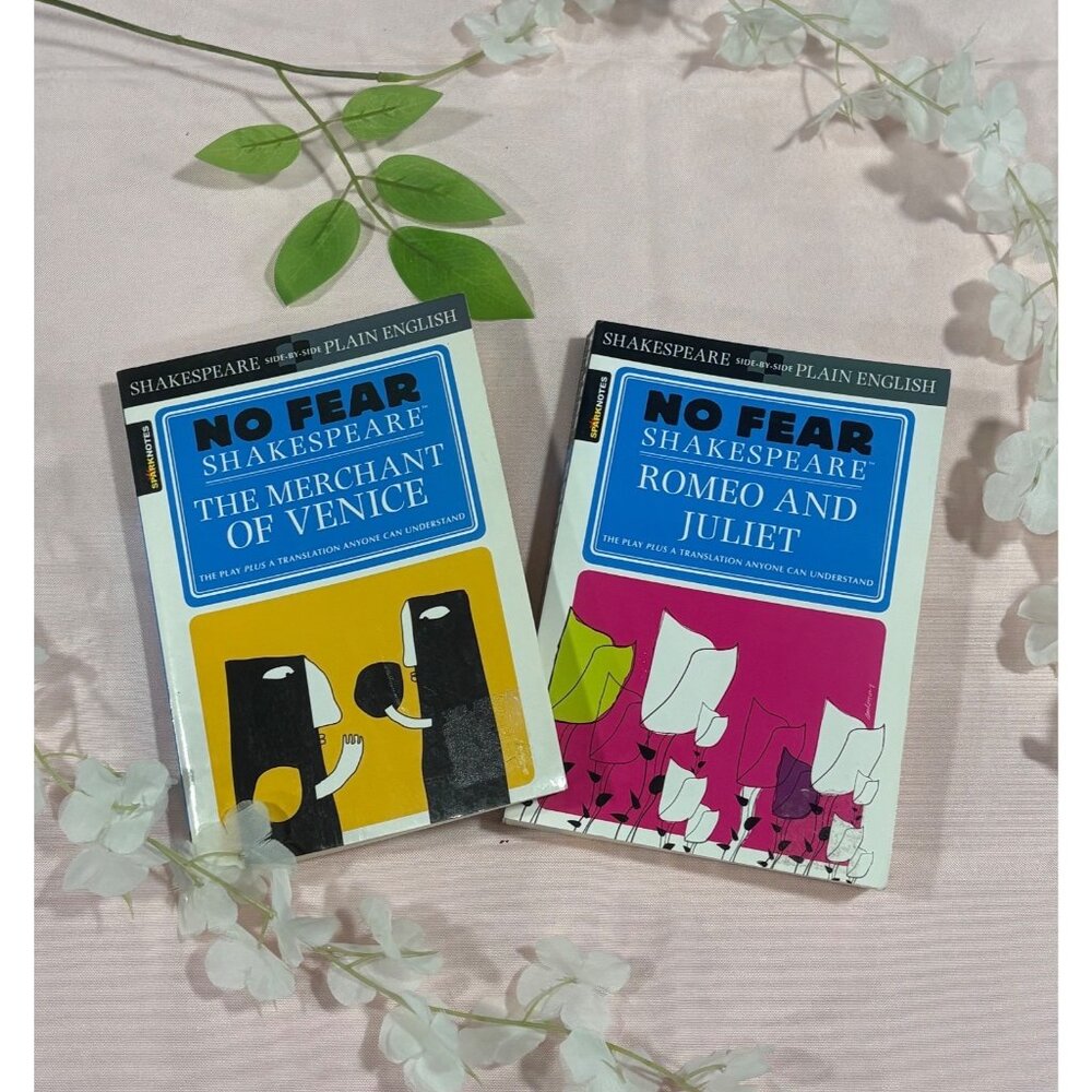No Fear Shakespeare Books The Merchant Of Venice & Romeo And Juliet Bundle 2003